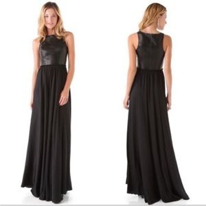 Marna RO Leather Maxi dress